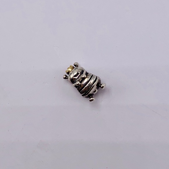 EUC Pandora 790227 Sterling Silver & 14k Yellow Gold Queen Bee Charm - Picture 4 of 9